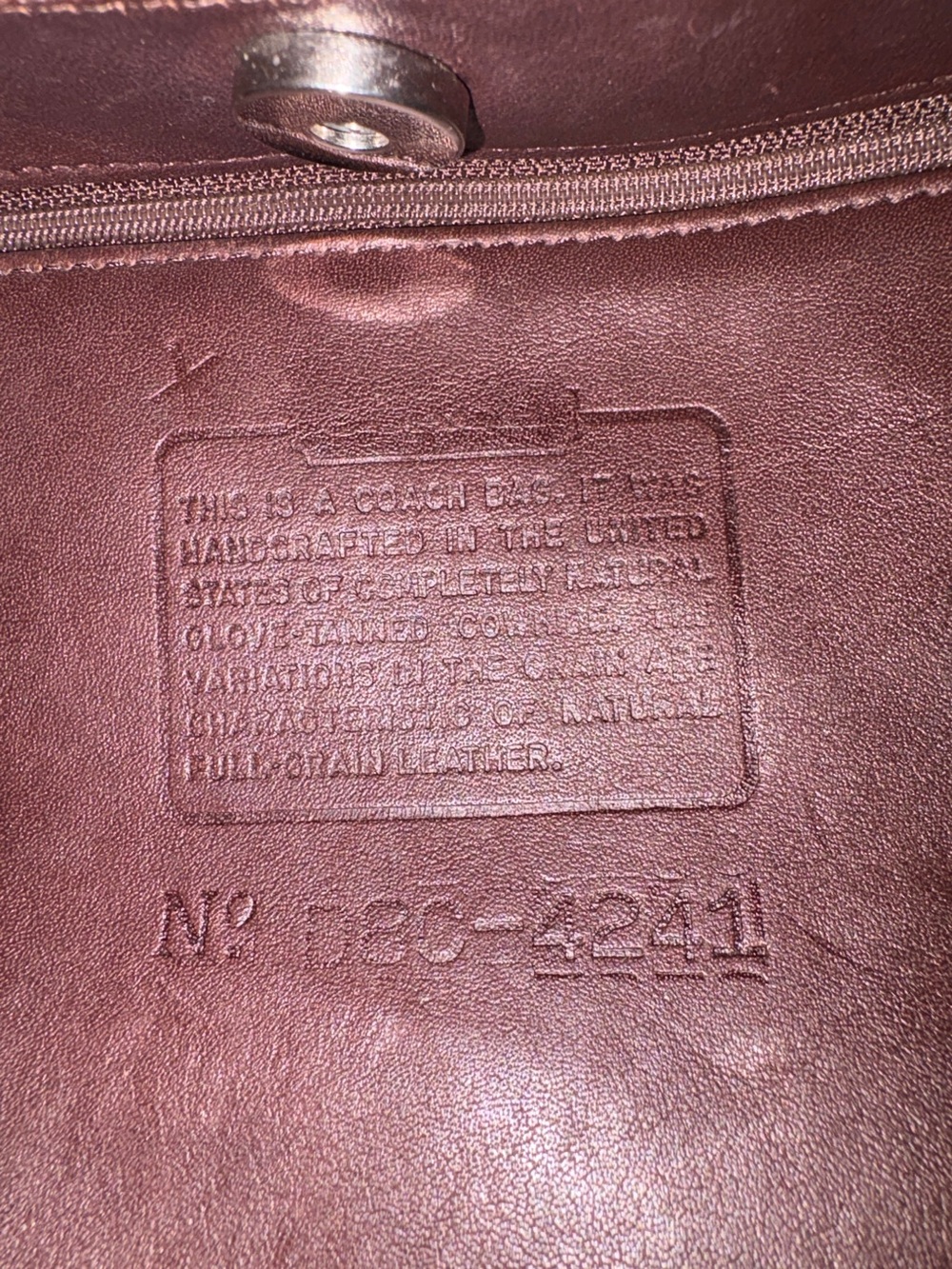 Coach Vintage 1998 Westport Mahogany Leather Bucket Bag USA 4241 - Picture 6 of 9